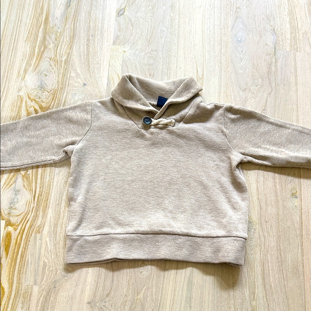 Baby GAP Beige Toddler Sweater with Shawl Collar